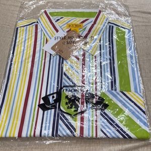 Pj mark striped shirt, size: 2XL